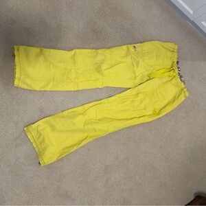 Koi Bright Yellow Wide Leg scrub bottoms medium TALL
